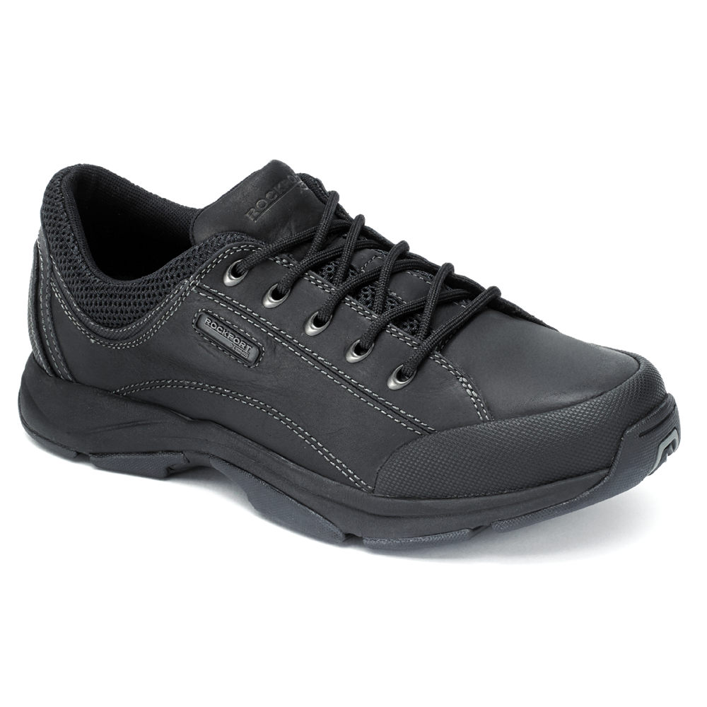 Tenis Rockport Homem Pretas - Chranson Lace-Up - 24187TARZ